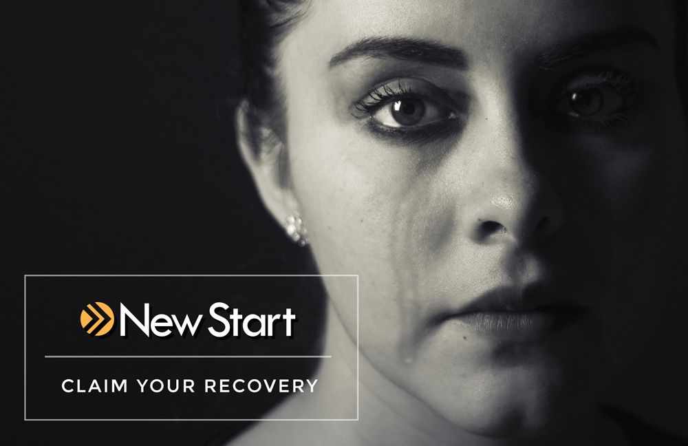 Woman Cries from Trauma