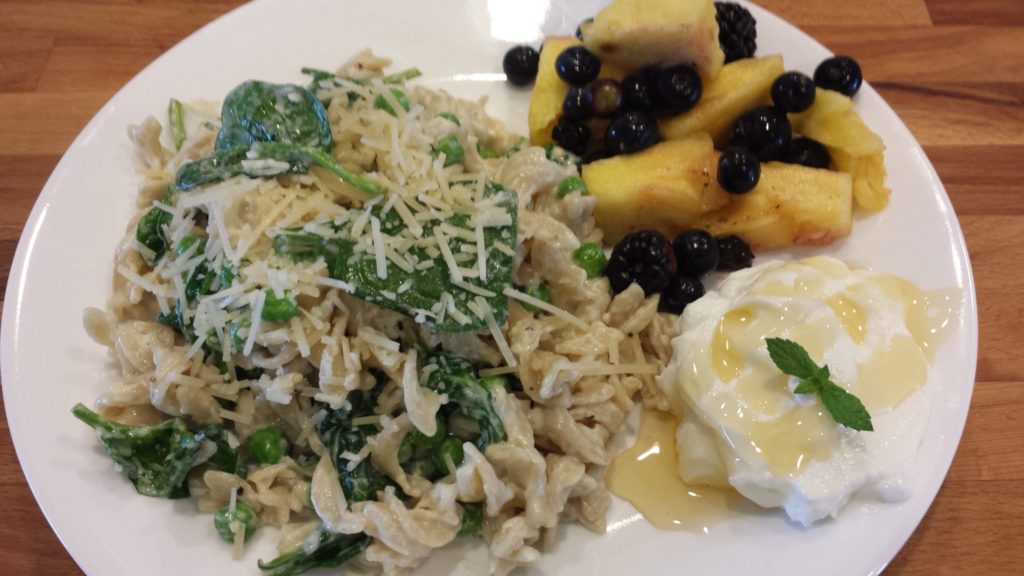 Alfredo Quinoa Pasta