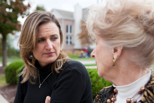 Mom Talking to Daughter About Her Substance Abuse Disorder